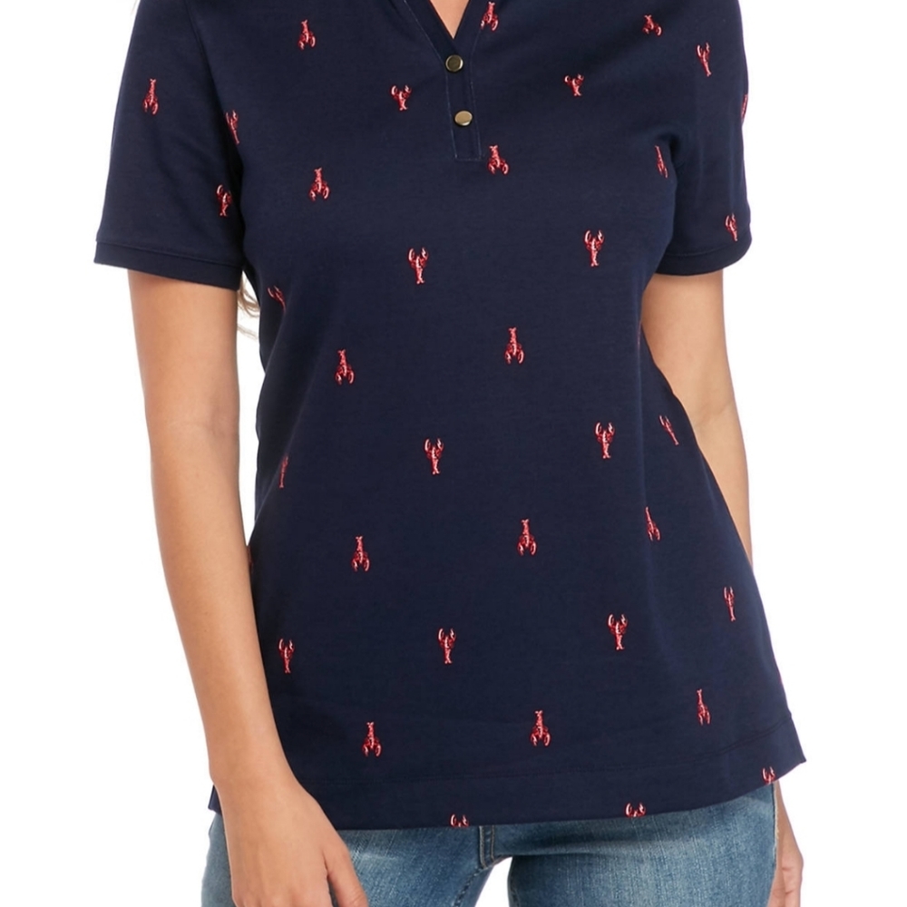 Kim Rogers Perfectly Soft Lobster polo